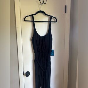 NWT Market & Spruce Black Knit Jumpsuit XXL